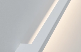 witte handrail in gladde lak